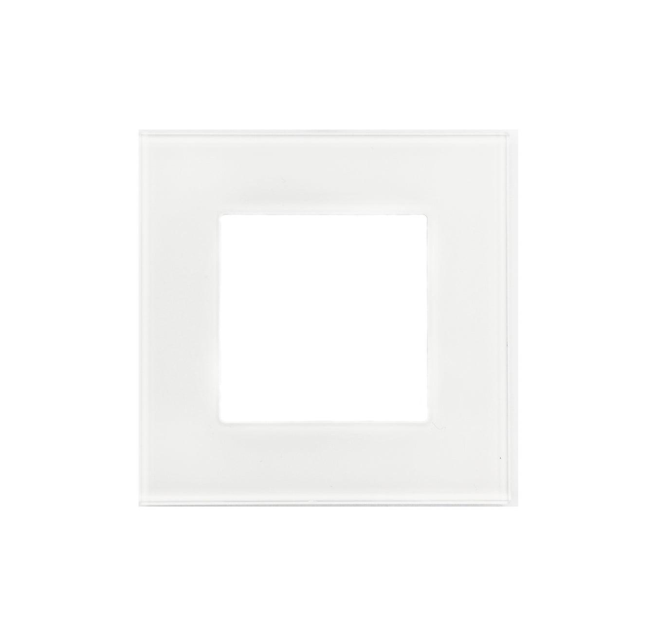White glass frame 