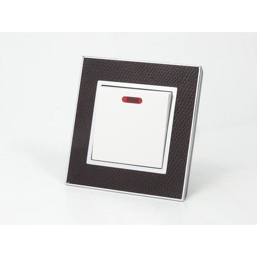 goat skin leather single Frame with white Interest of switch neon