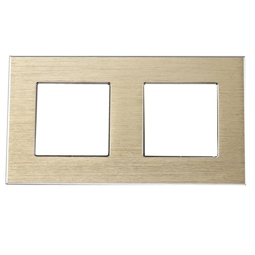 Aluminium Gold Double Frame