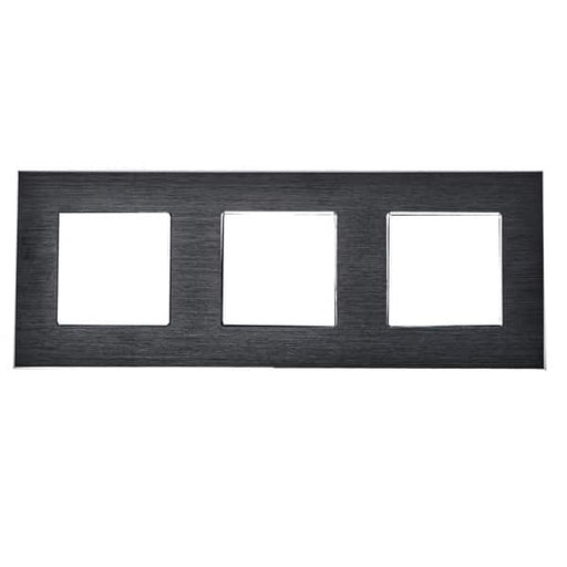 triple black aluminium frame