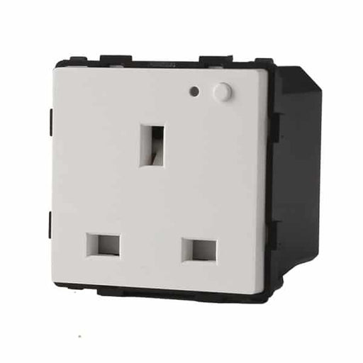 White Module 13A Switched Socket 1
