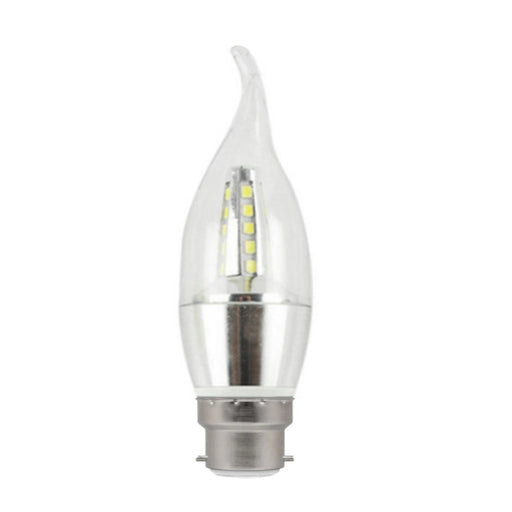 Pure White 4W B22 SES Candle LED Bulb
