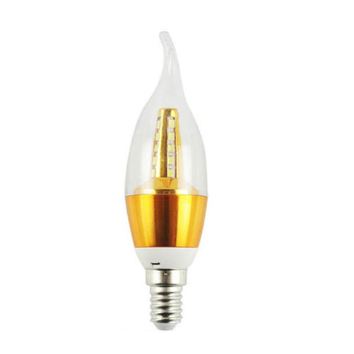 Gold Base Candle E14 SES LED Bulb in Pure White