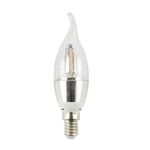 Silver Base Candle E14 SES LED Bulb in Warm White
