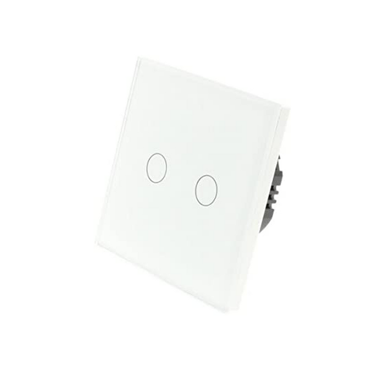 I LumoS Luxury White Glass Panel LED Remote On/Off Touch Light Switches