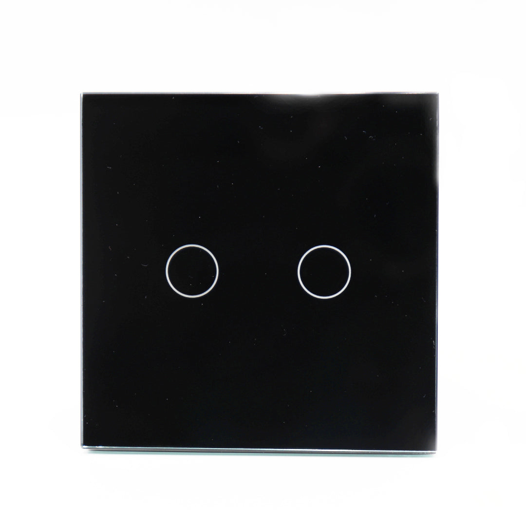 I LumoS Luxury White Glass Panel LED On/Off Touch Light Switches