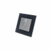 RJ45 Socket single black glass frame with grey internet port