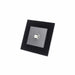 Socket single black glass frame with grey satellite port