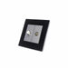 Single Black Glass Socket with TV Coax and Satellite ports