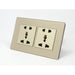 Gold Glass Double Frame with gold insert of 5 pin sockets