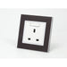 goat skin leather single Frame with white Interest of switched UK Socket