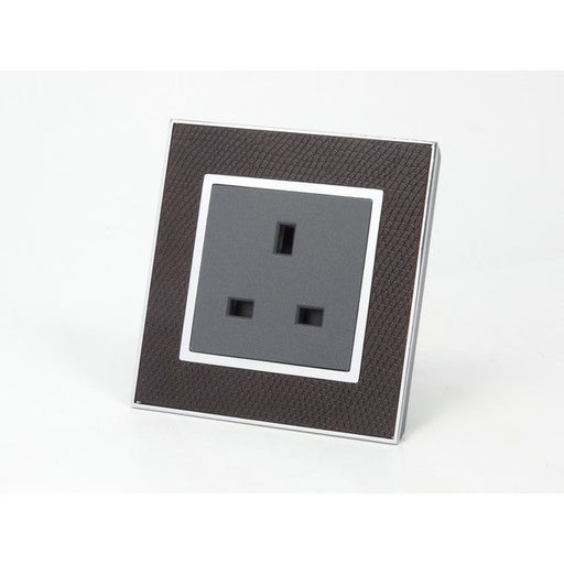 goat skin leather single Frame with dark grey Interest of UK Socket