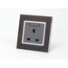 goat skin leather single Frame with dark grey Interest of switched neon UK Socket