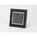 Black Mirror Glass Single Switched 20A Dark Grey Switch with Neon