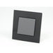 Black Glass Single Frame with one grey rocket light switch