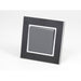 Black Mirror Frame single with dark grey one rocker switch