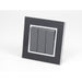 Black Mirror Frame single with dark grey three rocker switch