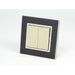 Black Mirror Frame single with gold two rocker switch