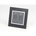 Black Mirror Frame single Dark grey insert with telephone and internet socket