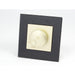 Single Black Glass frame with gold rotary dimmer light switch