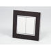 goat skin leather single Frame with white Interest of 2 rocker light switch