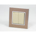 Gold Satin Metal Single Frame with gold insert of 2 gang light switch