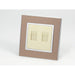 Gold Satin Metal Double Frame with gold insert of double telephone socket