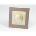 Gold Satin Metal Single Frame with gold insert of rotary dimmer light switch