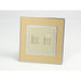 Gold Mirror Glass Single Frame with gold insert of double telephone socket