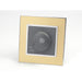 Gold Mirror Glass Single Frame with dark grey insert of rotary dimmer light switch