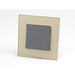 Gold Glass Single Frame with dark grey insert of 1 rocker light switch