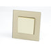 Gold Glass Single Frame with gold insert of 1 rocker light switch