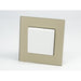 Gold Glass Single Frame with white insert of 1 rocker light switch