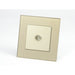 Gold Glass Single Frame with gold insert of tv socket