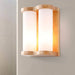 wood base wall light