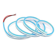 Coloured  ICe Blue Strip lights turned off