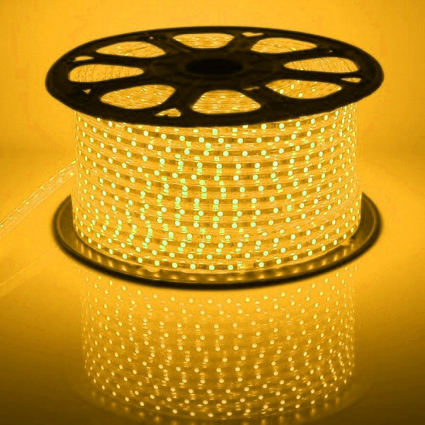 I LumoS 7 X 14mm GOLDEN YELLOW Flexible IP65 Waterproof Dimmable LED Strip Light 220 – 240V 8W/m