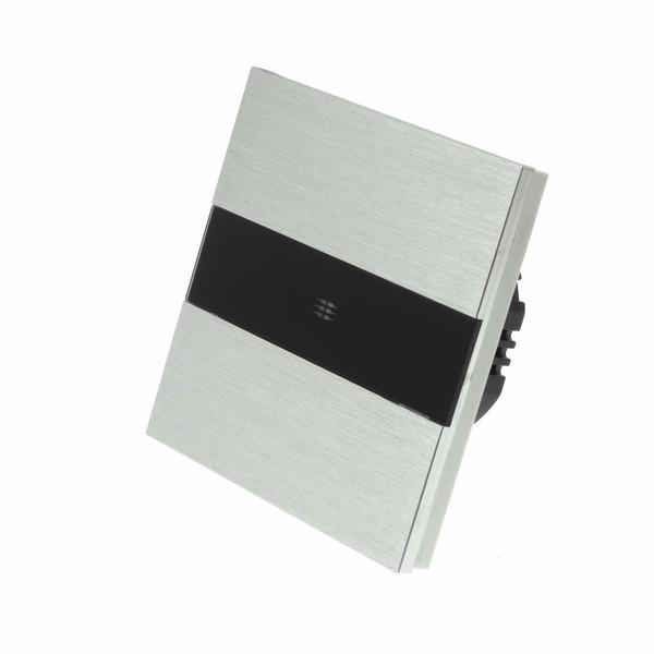 I LumoS Luxury Silver Brushed Aluminium Panel LED Remote Dimmer Touch Light Switches