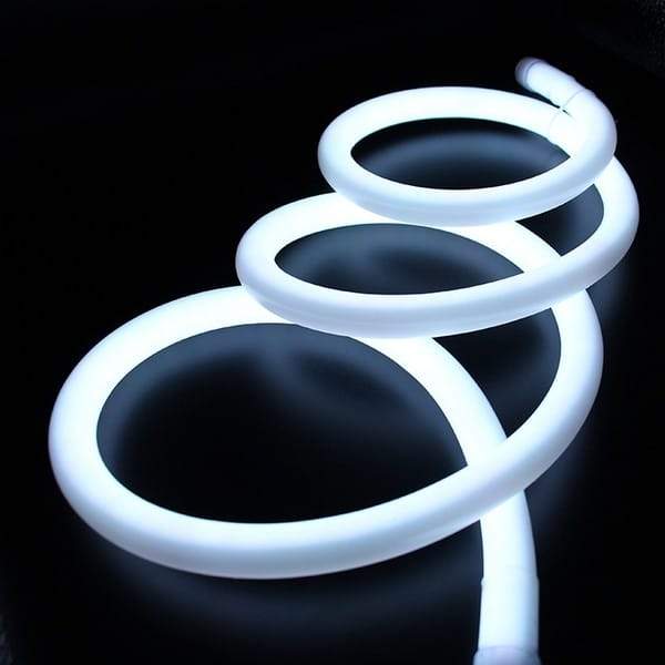 I LumoS 16mm PURE WHITE Flexible IP65 Dimmable 360 Degree LED Neon Str