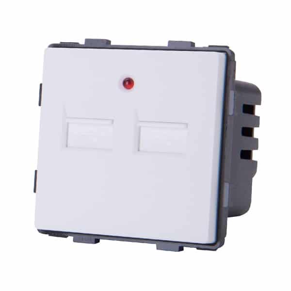 I LumoS White 3.1A Double USB Outlet Module