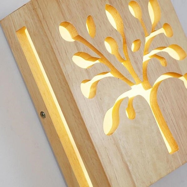 20W wooden wall light